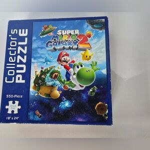 USAopoly Super Mario Galaxy 2  Collectors Puzzle - 550 Pieces 2013  18 x 24 USED